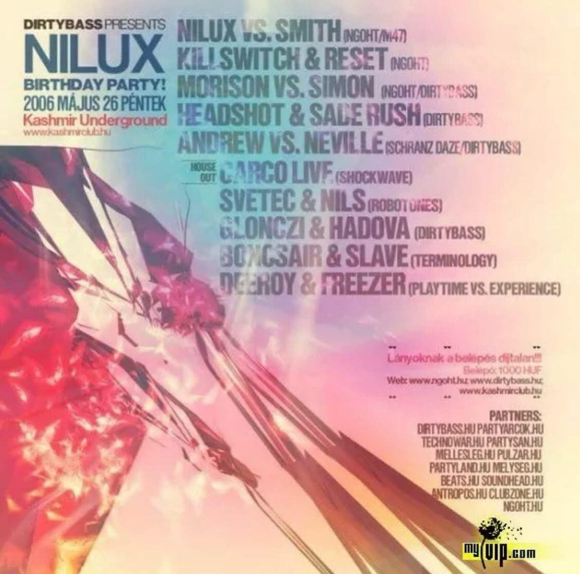 Kashmir Underground pres. Nilux Birthday party! flyer