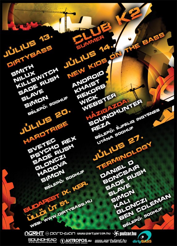 Club K2 Summer - Hardtribe flyer