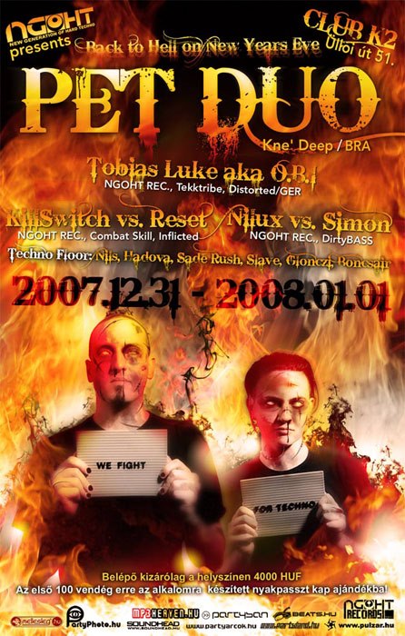 Back to Hell on New Year's Eve with Pet Duo – Club K2 (Budapest, 2007)
