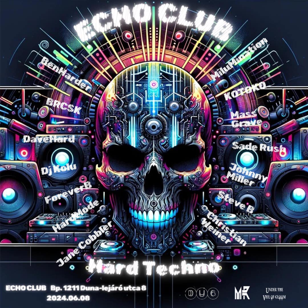Echo Club, Hard techno night flyer